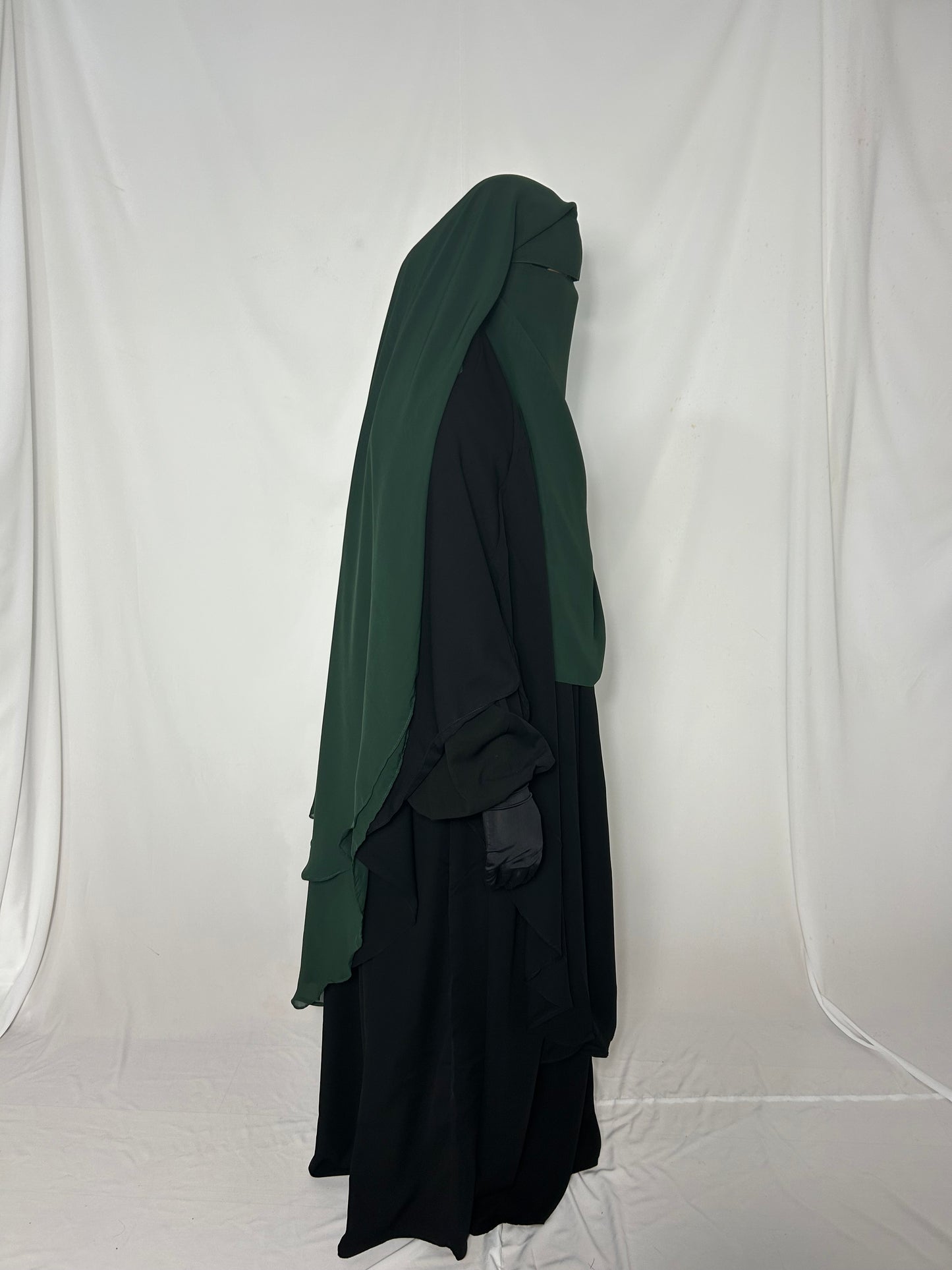 XL Eye-Flap Triple Layer Niqab - 
Green