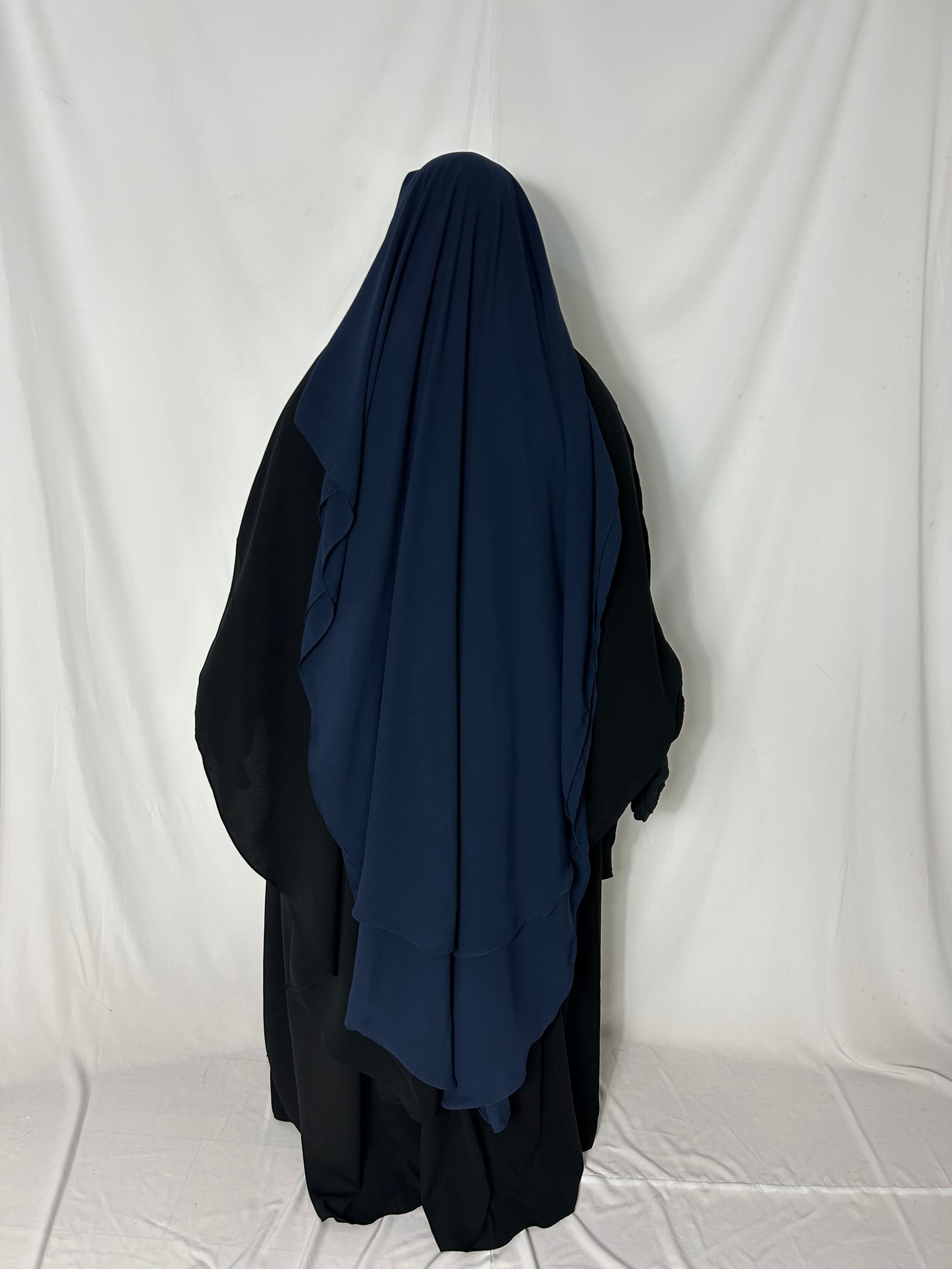 XL Eye-Flap Triple Layer Niqab - Navy
