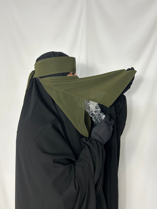 13’ Easy-Eating Niqab- Khaki