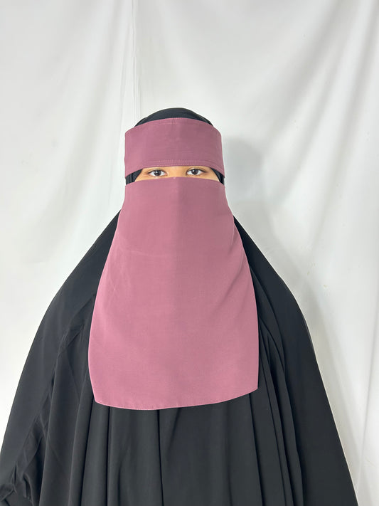 13’ Easy-Eating Niqab- Dusty Pink