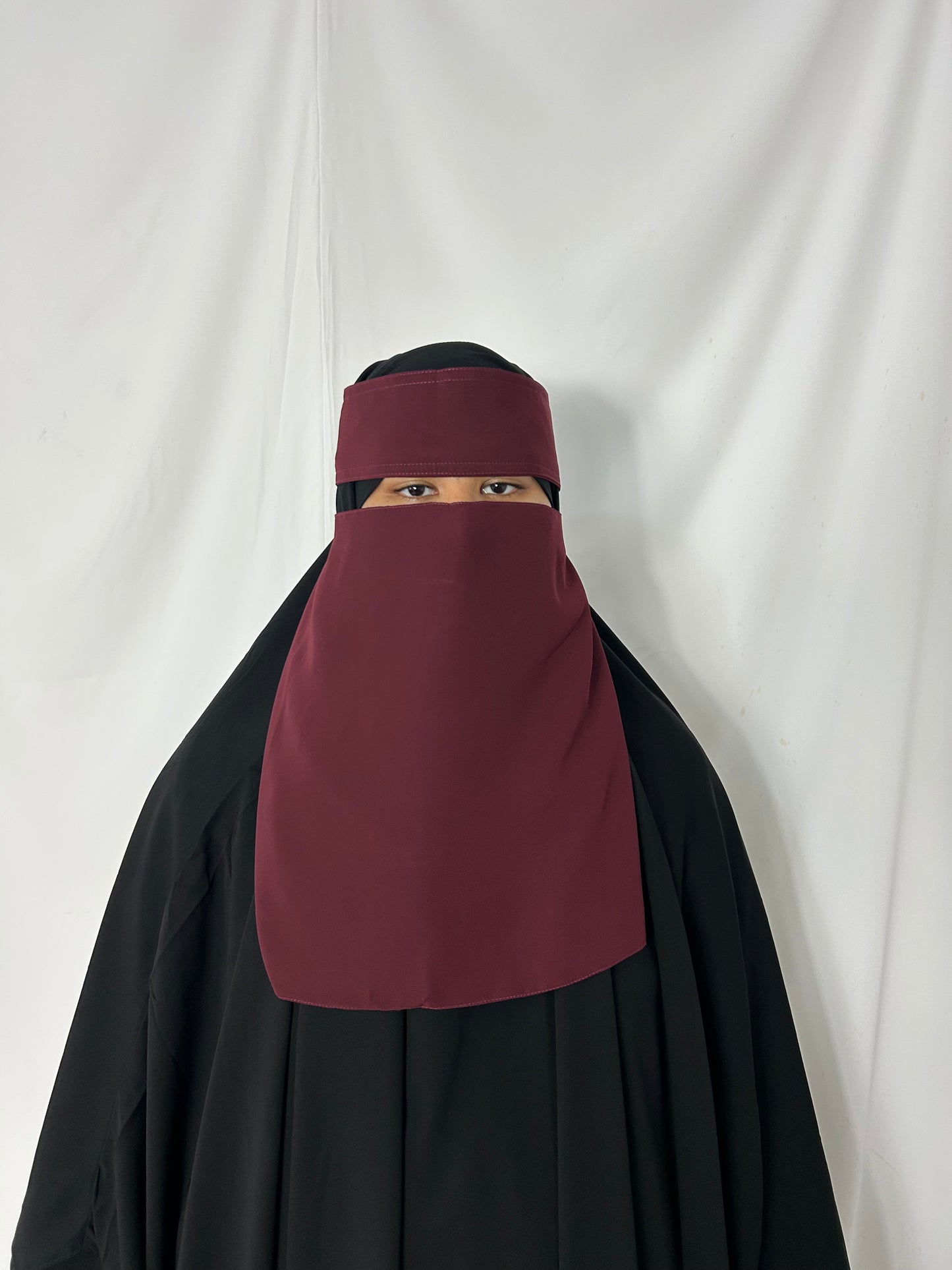 13’ Easy-Eating Niqab - Burgundy