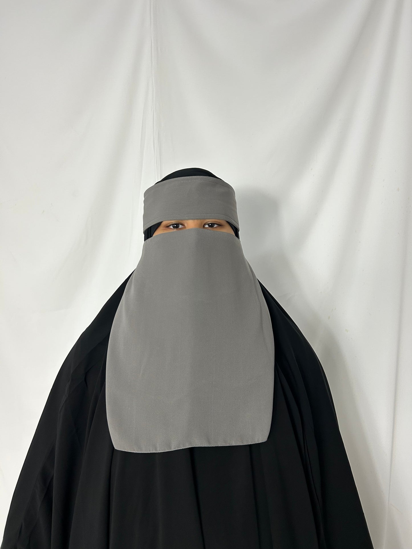 13’ Easy-Eating Niqab- Light grey
