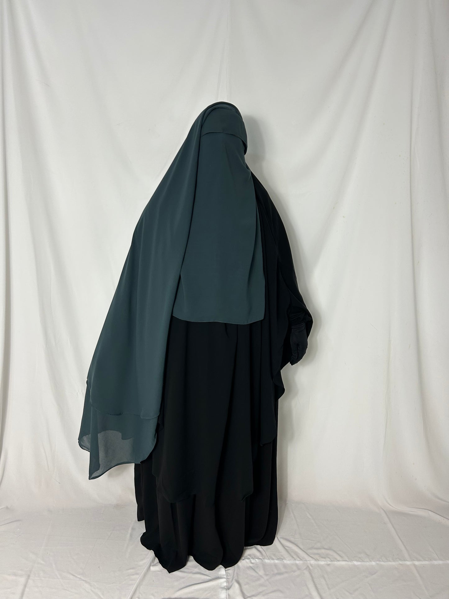 XL Eye-Flap Triple Layer Niqab - Teal