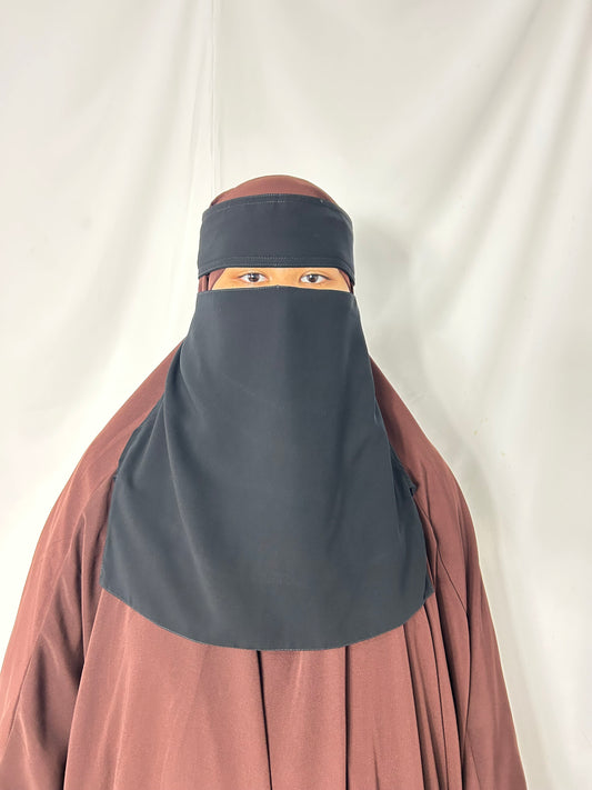 13’ Easy-Eating Niqab - Black