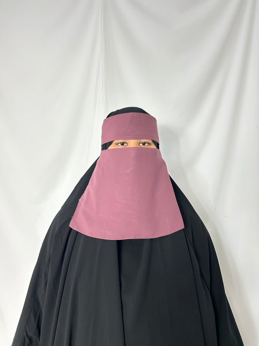 9’ Easy-Eating Niqab -Dusty Pink