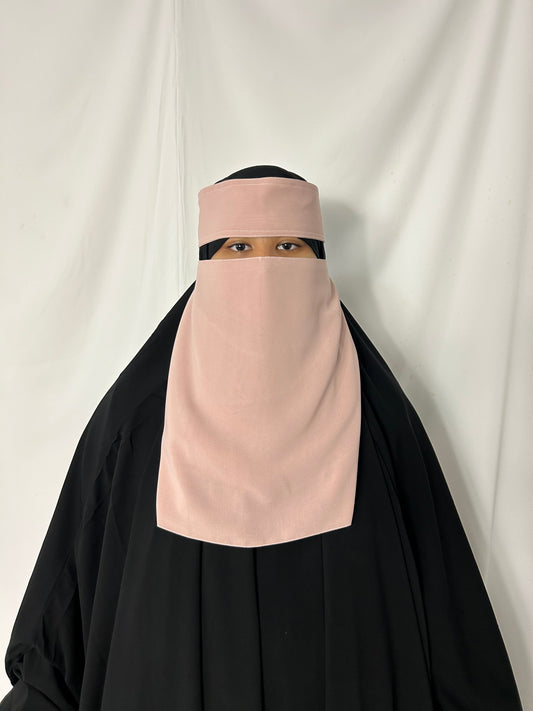13’ Easy-Eating Niqab -Light pink