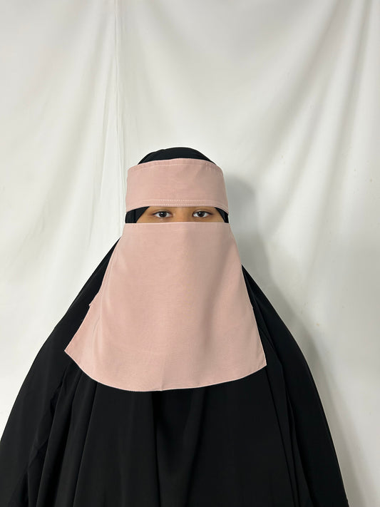 9’ Easy-Eating Niqab - Light pink
