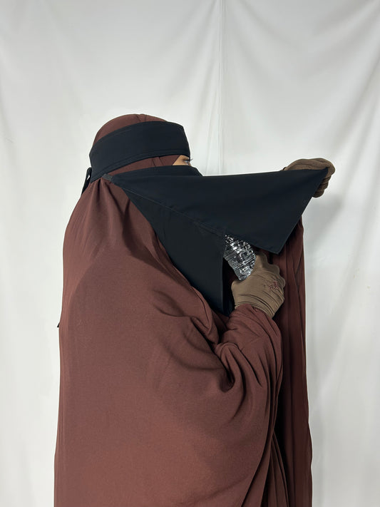 13’ Easy-Eating Niqab - Black