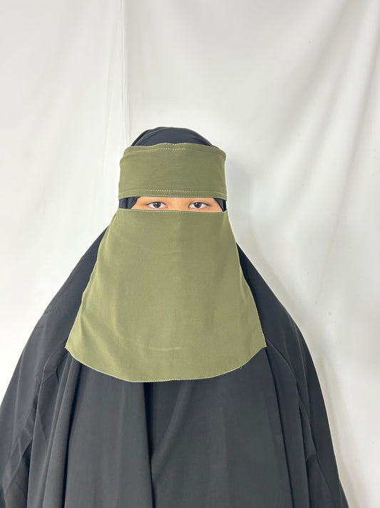 9’ Easy-Eating Niqab- Khaki