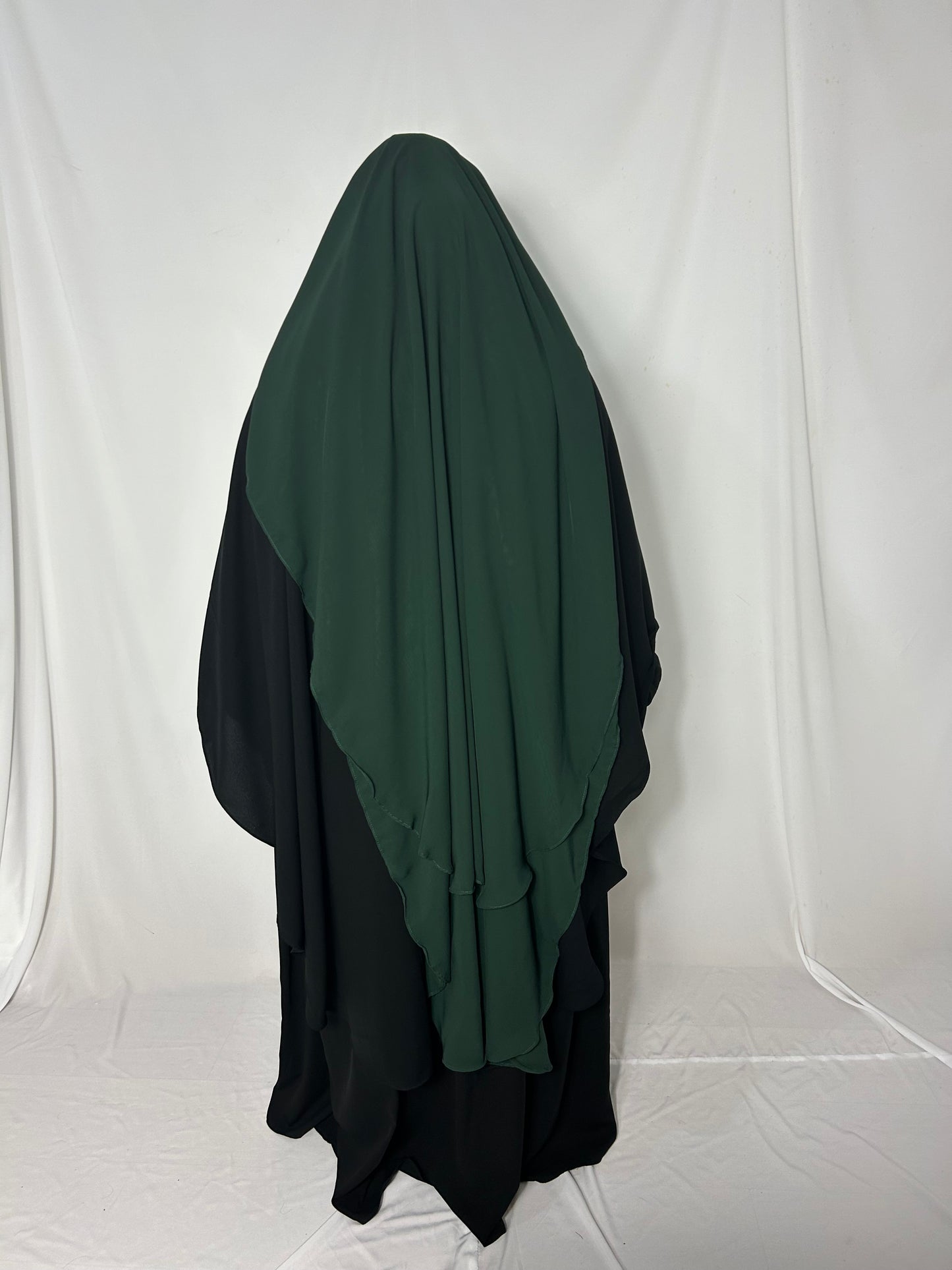 XL Eye-Flap Triple Layer Niqab - 
Green