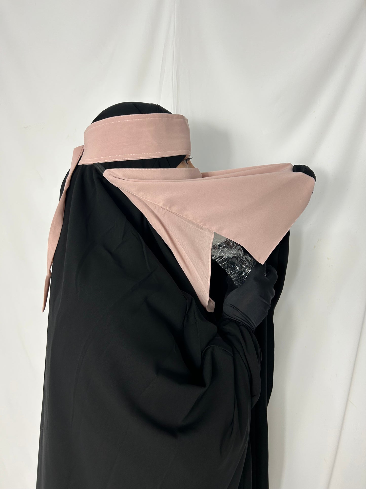 13’ Easy-Eating Niqab -Light pink