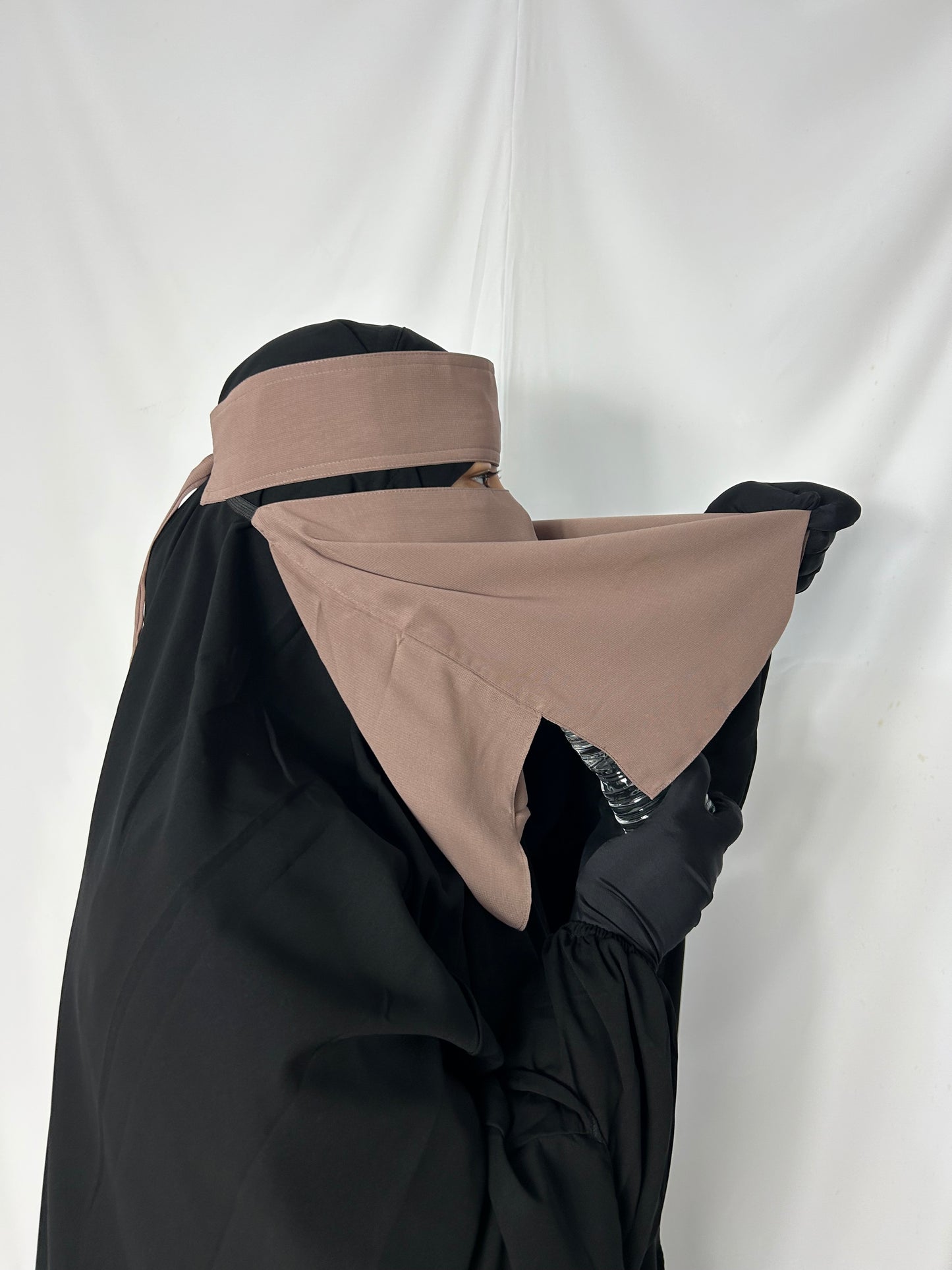 13’ Easy-Eating Niqab- Taupe