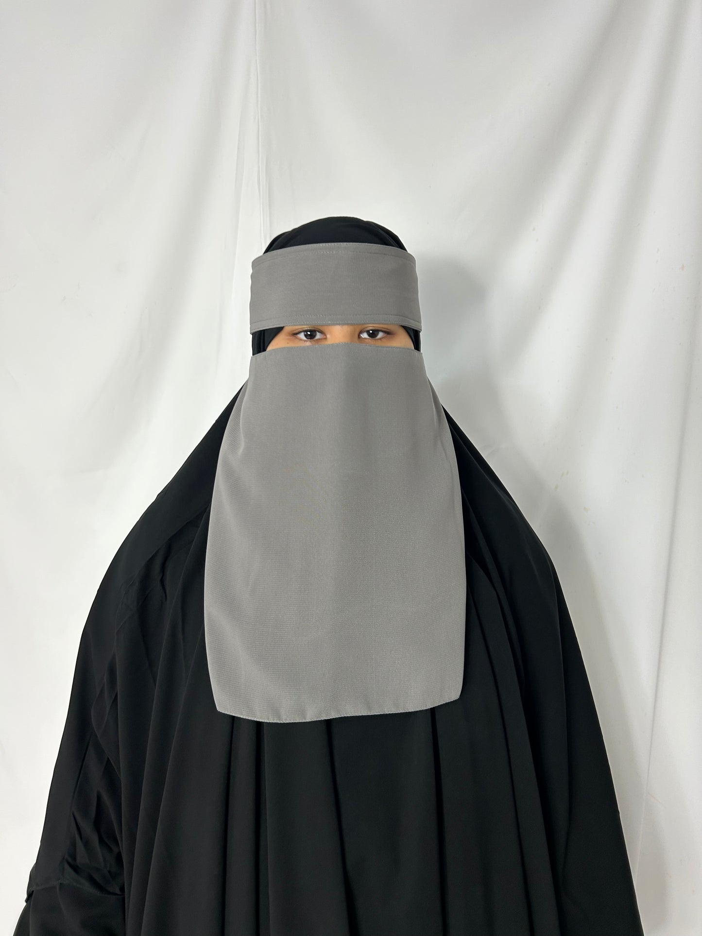 13’ Easy-Eating Niqab- Light grey