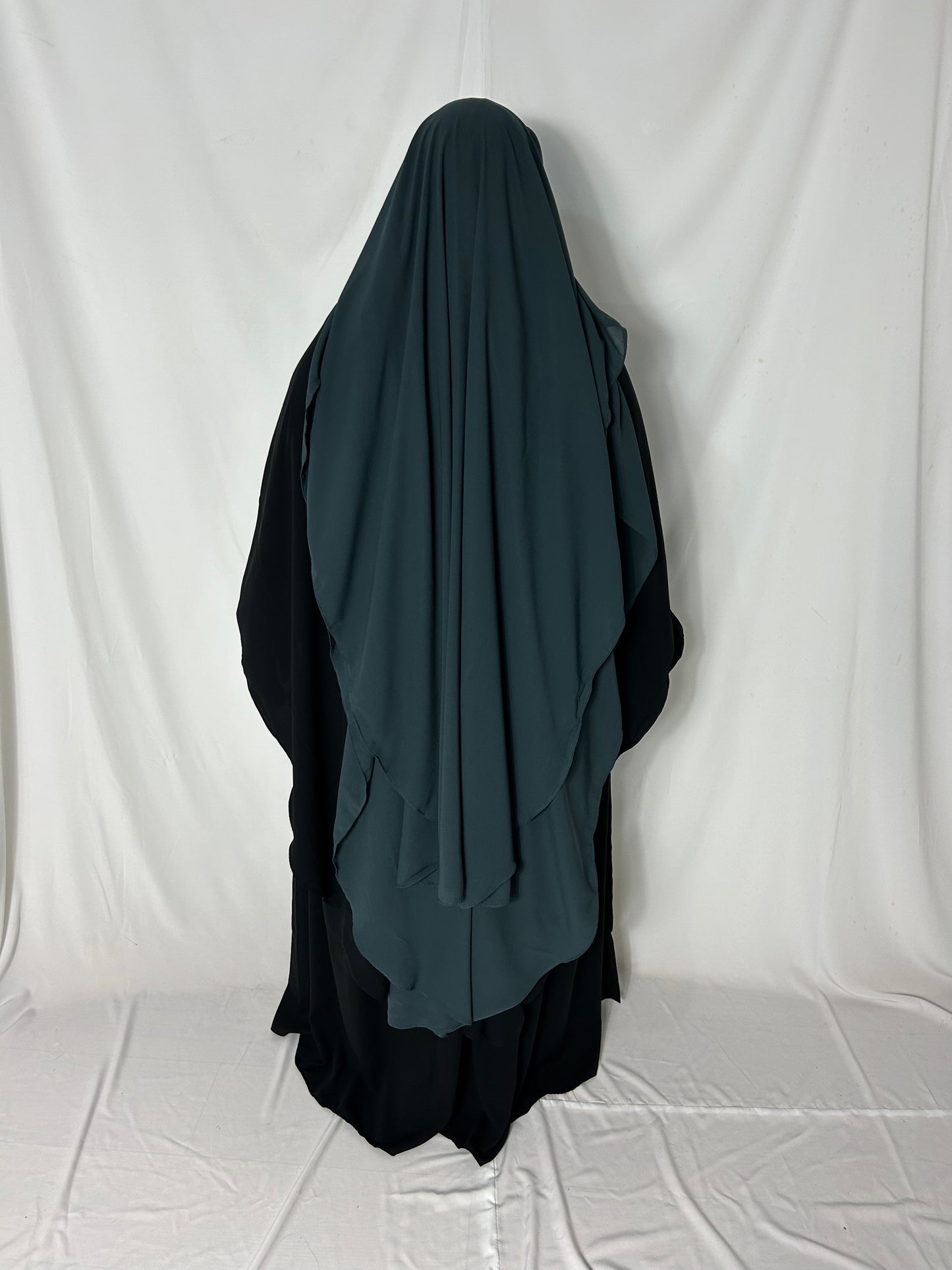 XL Eye-Flap Triple Layer Niqab - Teal
