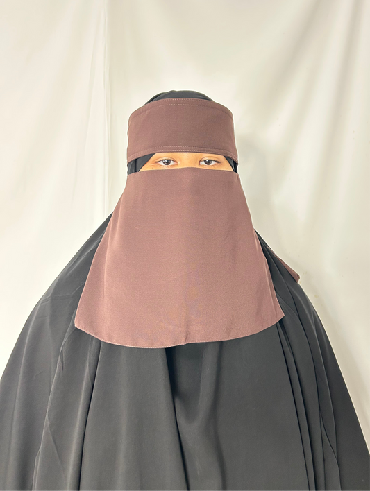 9’ Easy-Eating Niqab - Brown
